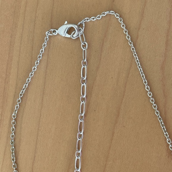 Pilgrim Statement Floral Necklace in Silver / Multi-Coloured with Crystal Leaves - Picture 7 of 7